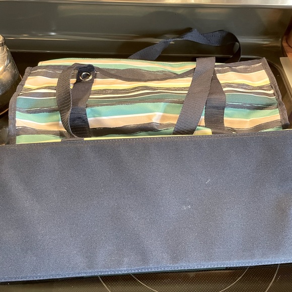 Thirty-One All-Day Organizing Tote - Sea Stripe - Picture 2 of 6